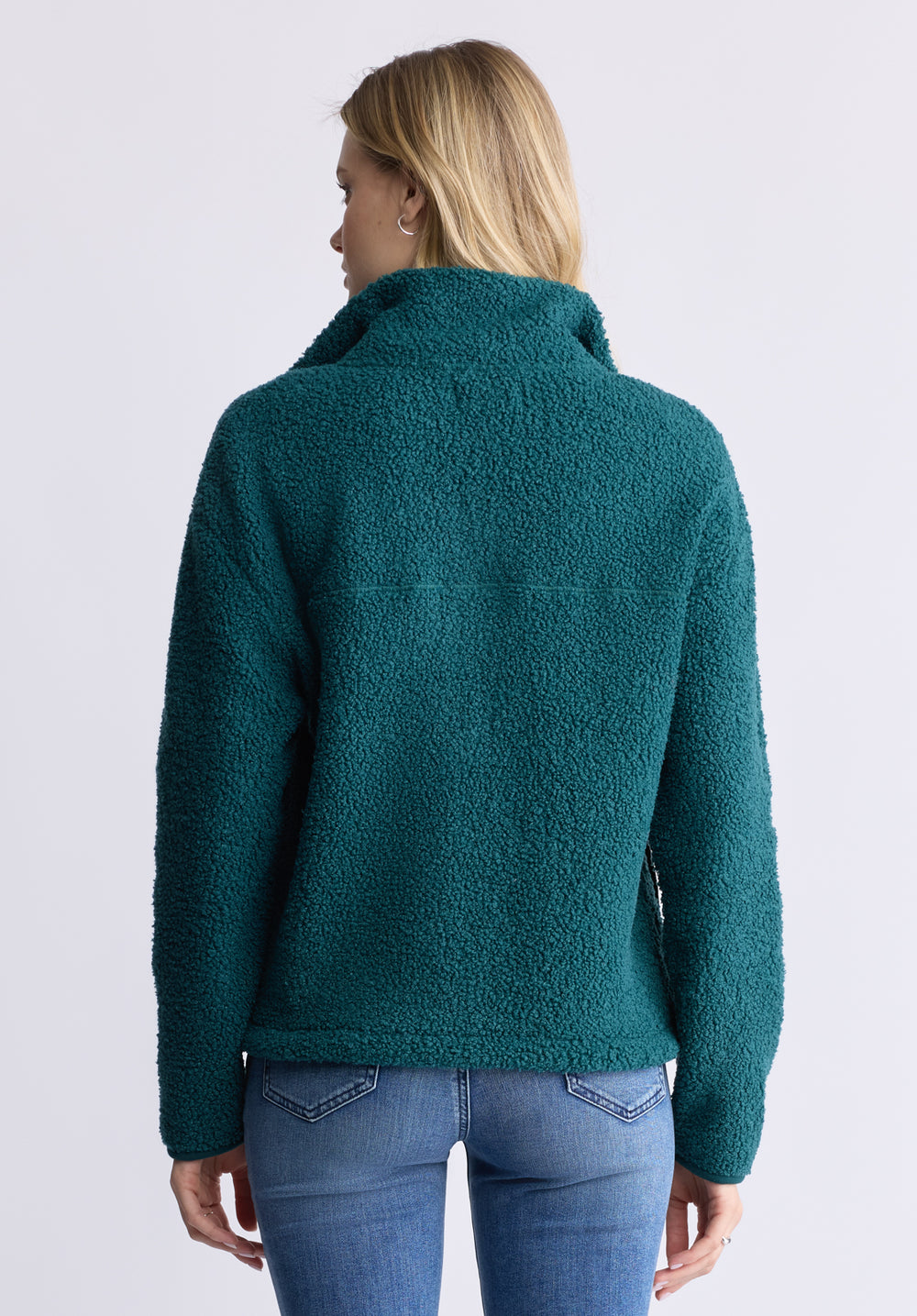 Sena Women's Sherpa Jacket, Dark Sea – Buffalo Jeans