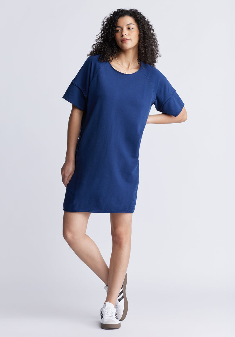 Buffalo David Bitton Delfina Women's T-Shirt Dress, Navy - KD0005S Color NAVY