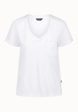 Buffalo Women T-Shirts White Knit Tees Short Sleeve 