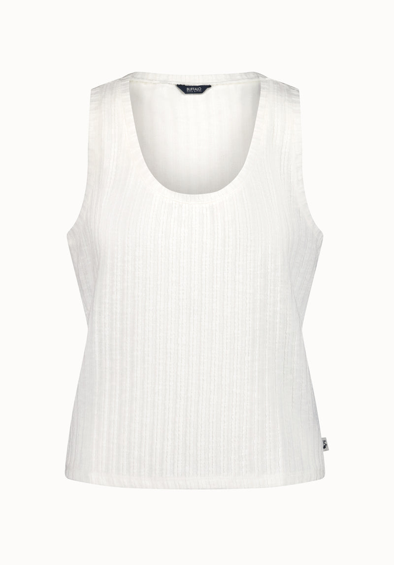 Thurryn Women's Rib Knit Tank Top, Blanc – Buffalo Jeans