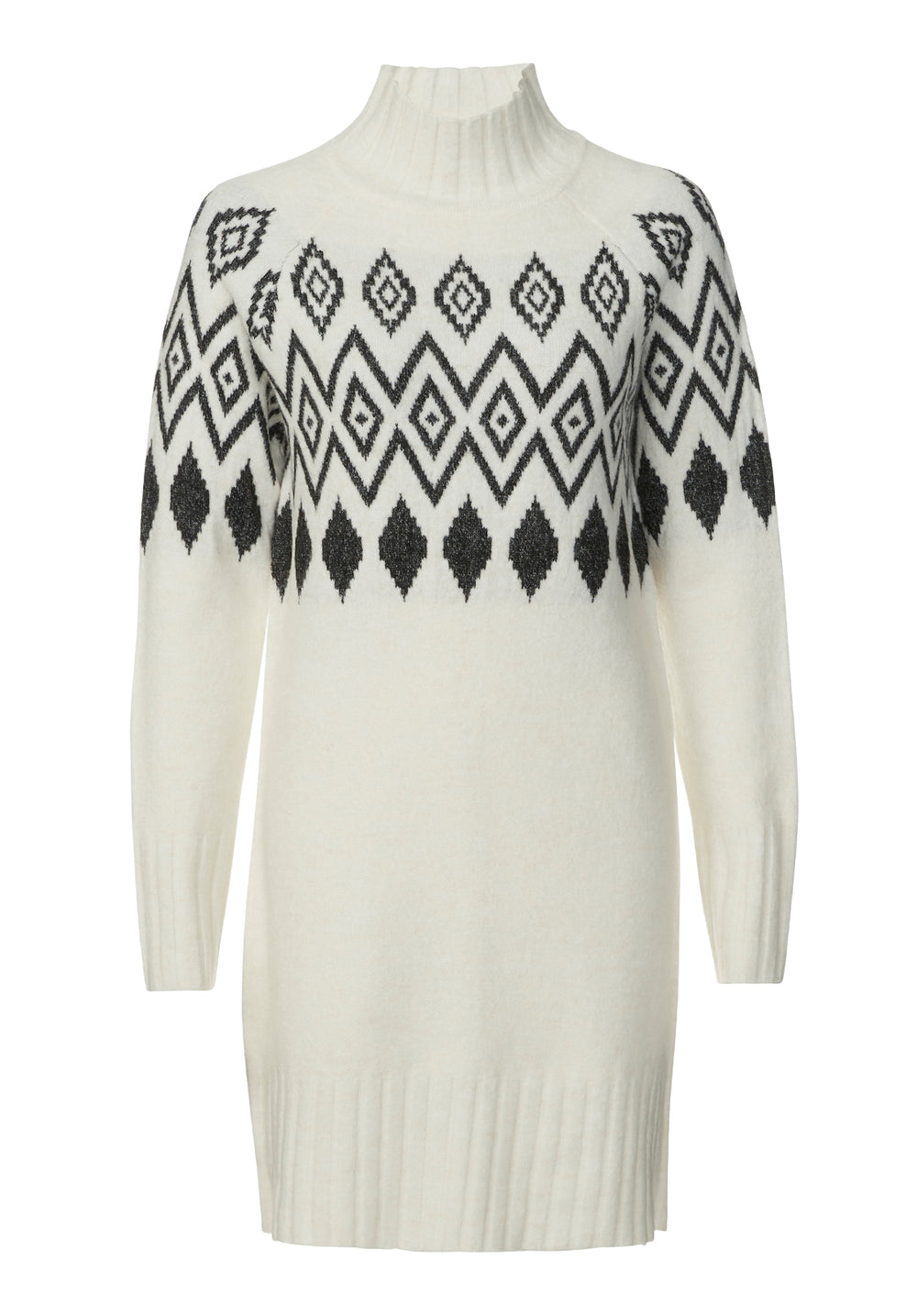 Buffalo Jeans Women's Massima Long Sleeve Mock Neck Sweater Dress In Ivory - Size: S Buffalo Jeans Women's Massima Long Sleeve Mock Neck Sweater Dress In Ivory - Size: S
