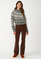 Buffalo David Bitton Lesina Women's Heather Grey Sweater - SW0029F  