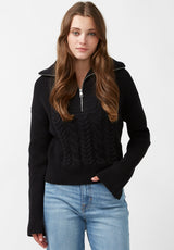 Buffalo David Bitton Sorella Long Sleeve Sweater - SW0032F Color BLACK