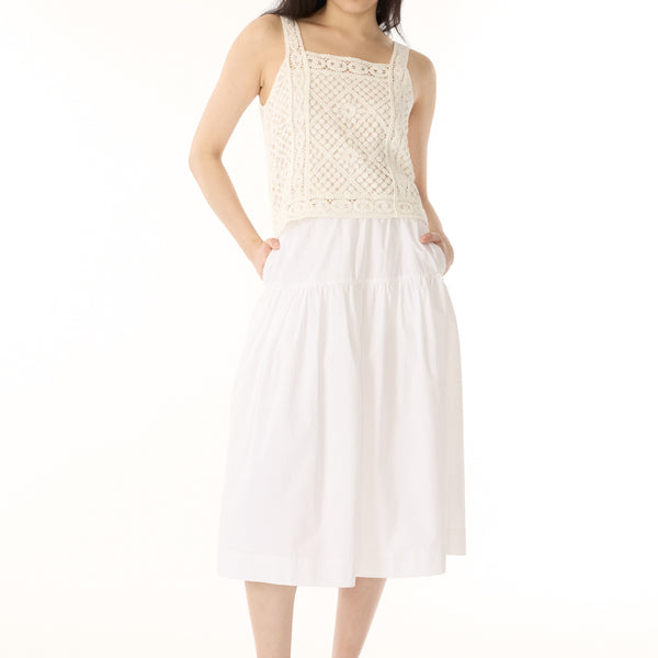 Thalassa Women's Crochet Tank Top, White – Buffalo Jeans