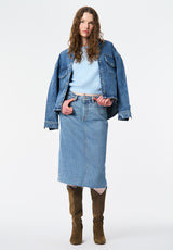 Bettey Women's Puff Shoulder Short-Sleeve Sweater color LT BLUE