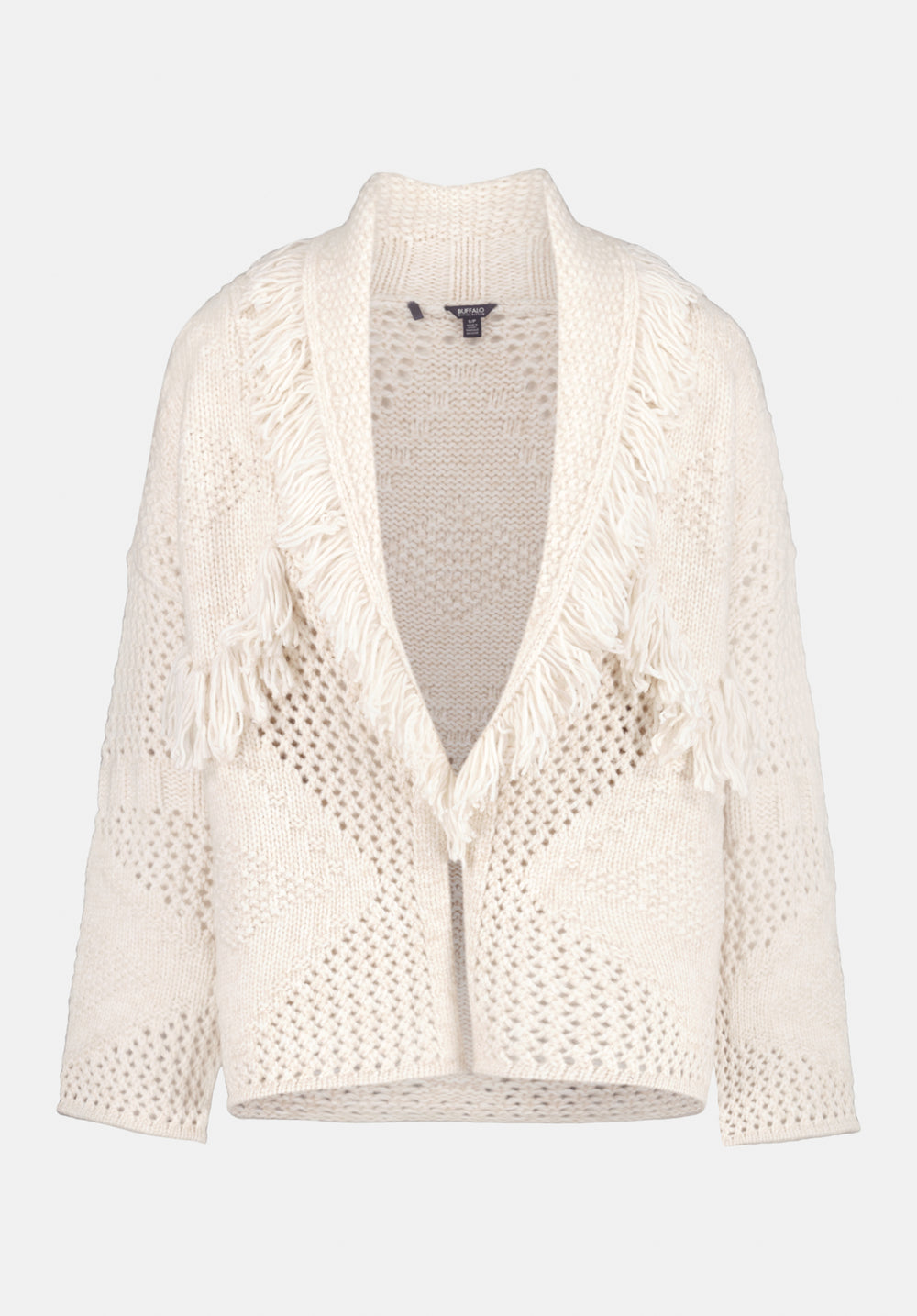 Agatha Women's Open-Front Knit Cardigan with Fringe Detail
