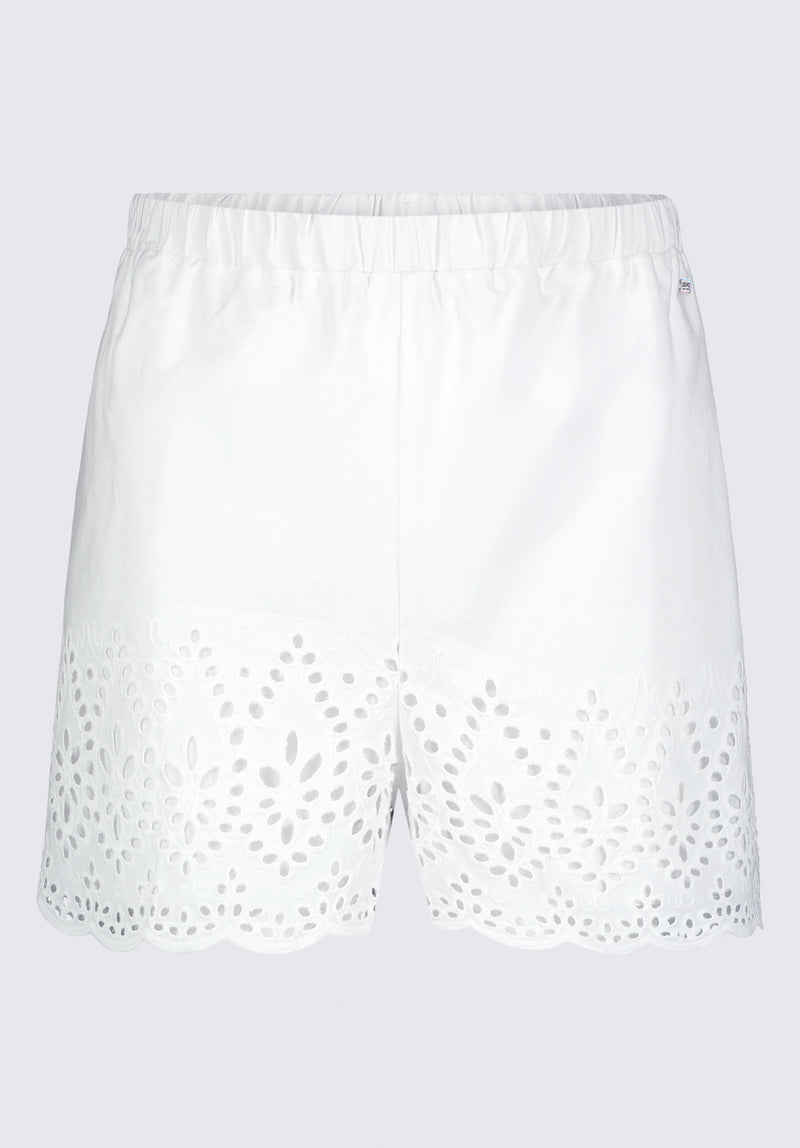 Buffalo David Bitton Parton Women's Pull-On Woven Shorts, White - WB0007S Color 