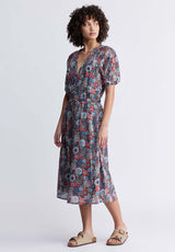 Buffalo David Bitton Merrie Women’s Maxi Dress In Spring Meadow Print - WD0024P Color SPRING MEADOW