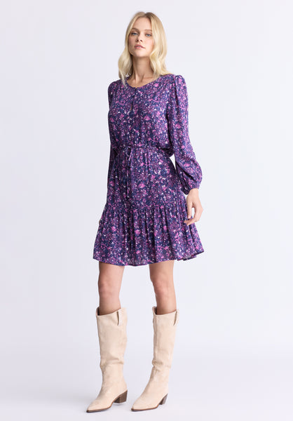 Rochelle Long Sleeve Tie Waist Tiered Dress – Buffalo Jeans
