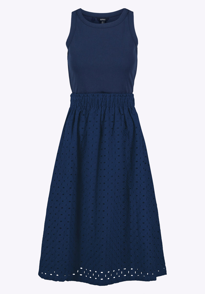 Buffalo Jeans Women's Drea Sleeveless Eyelet Tank Dress, Navy Buffalo Jeans Women's Drea Sleeveless Eyelet Tank Dress, Navy