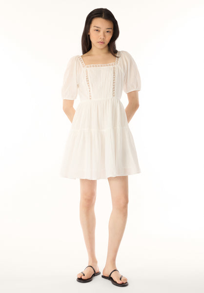 Lara Jean Women's Eyelet Trim Mini Dress, BRIGHT WHITE – Buffalo Jeans
