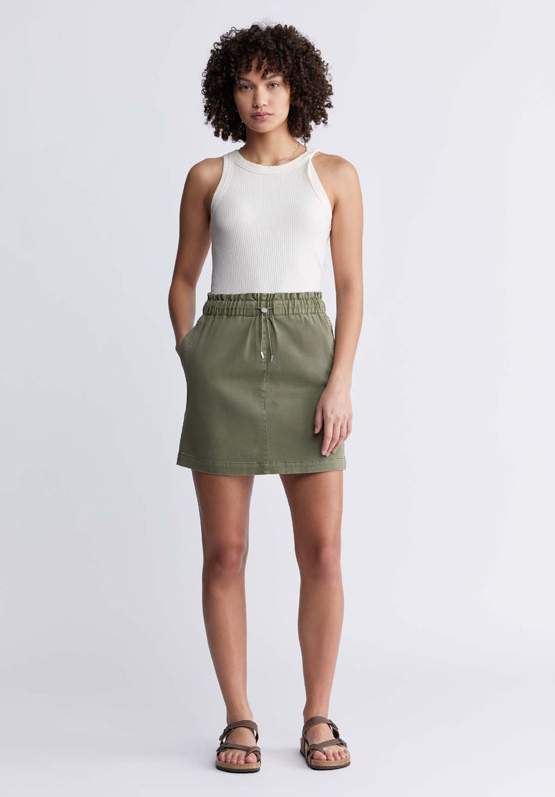 Baylin Women’s Mini Utility Skirt in Burnt Olive - WS0007P