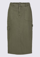 Matilde Women’s Cargo Skirt in Burnt Olive - WS0010P