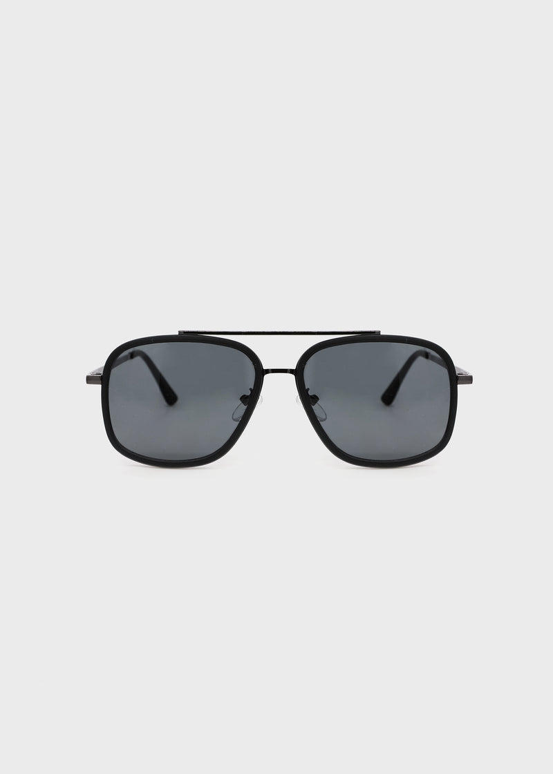 Buffalo David Bitton Moto Square Sunglasses in Matte Black - B0003SBLK  