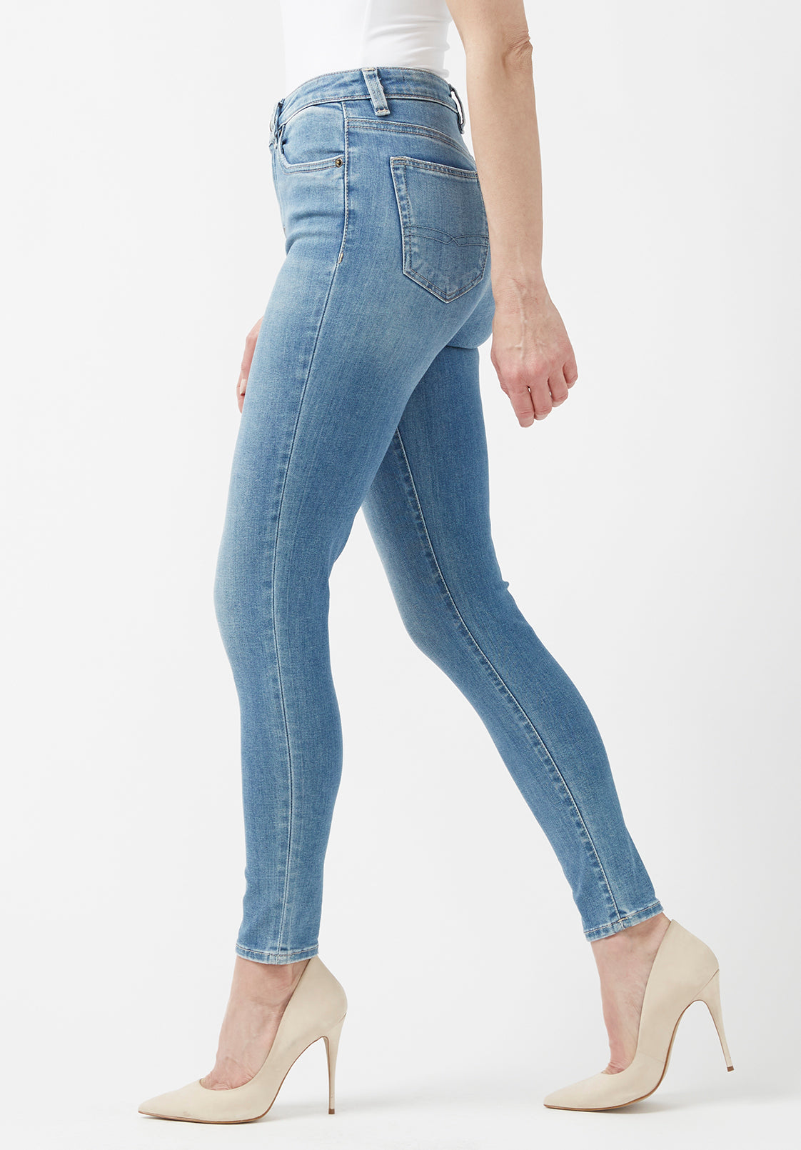 High Rise Skinny Skylar Women's Jeans in Vintage Light Blue – Buffalo ...