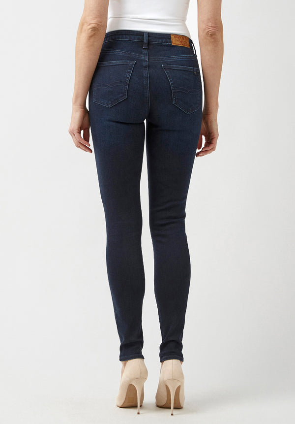 Mid Rise Skinny Alexa Rinsed Indigo Jeans - BL15670