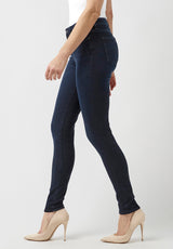 Mid Rise Skinny Alexa Women's Jeans in Rinsed Dark Blue Rinsed - BL15670
