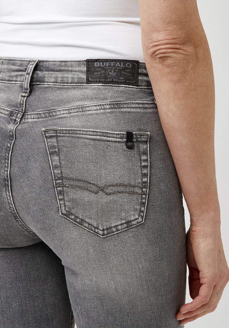 Mid Rise Skinny Alexa Women's Jeans in Light Carbon Grey - BL15671