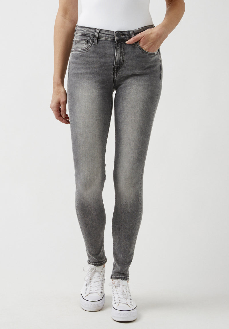 Mid Rise Skinny Alexa Women's Jeans in Light Carbon Grey – Buffalo
