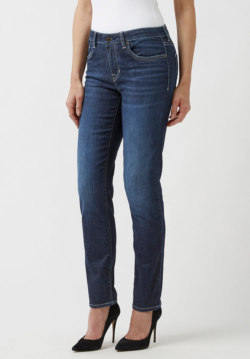 Mid Rise Slim Carrie Reckless Blue Jeans - BL15674