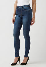 High Rise Skinny Skylar Women's Jeans in Night Rain Blue - BL15703