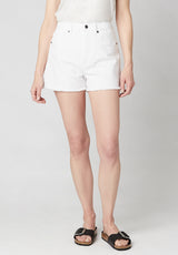 Buffalo David Bitton SUPER HIGH RISE JOANNA White Rinse Shorts  - BL15796 Color PURE WHITE