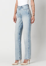 Buffalo David Bitton HIGH RISE STRAIGHT JESSIE Vintage Jeans - BL15819 Color INDIGO