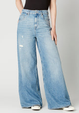 Buffalo David Bitton High Rise Super Wide Leg ALICE Jeans - BL15823 Color INDIGO