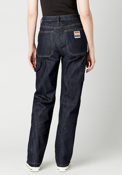 Buffalo David Bitton High Rise Vintage Workwear JADA Rinsed Jeans - BL15835 Color INDIGO