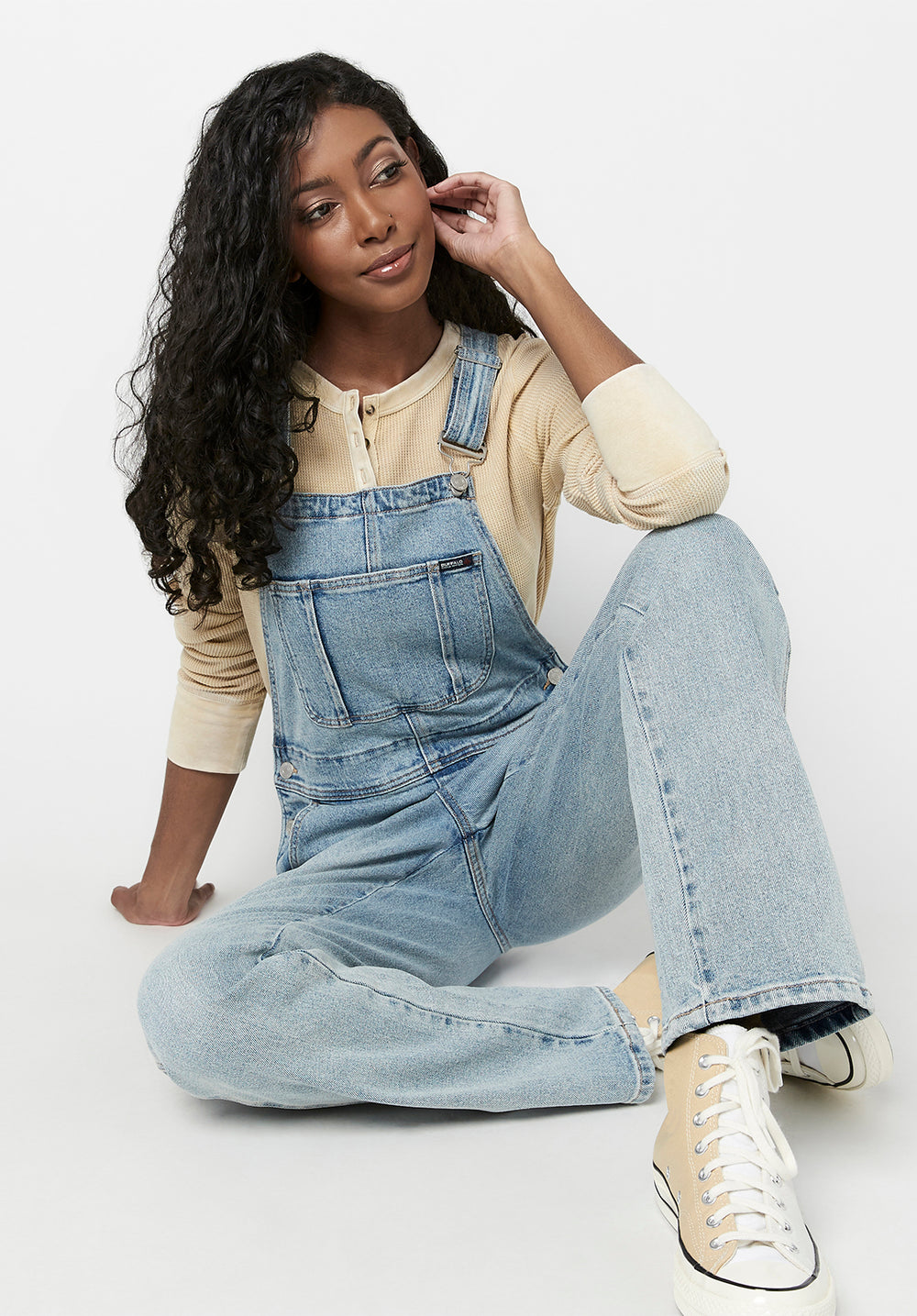 Straight Leg Hailey Women's Overalls in Light Blue – Buffalo Jeans