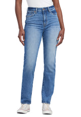 High Rise Straight Jayden Veined Jeans - BL15844