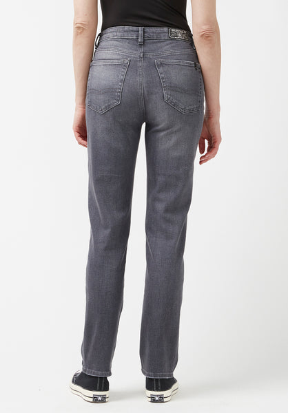 High Rise Straight Jayden Grey Jeans - BL15845