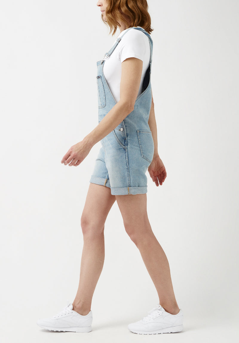 Buffalo David Bitton Holly Vintage Overalls Shorts - BL15881 Color INDIGO