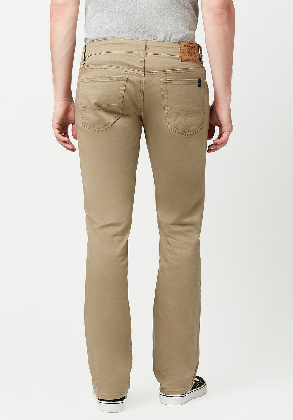 Buffalo Fred Stretch Twill Pant  Mens Pants in Khaki  Buckle