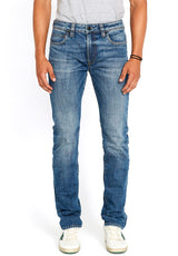 Buffalo David Bitton Straight Six Sanded Blue Jeans - BM22607 Color INDIGO