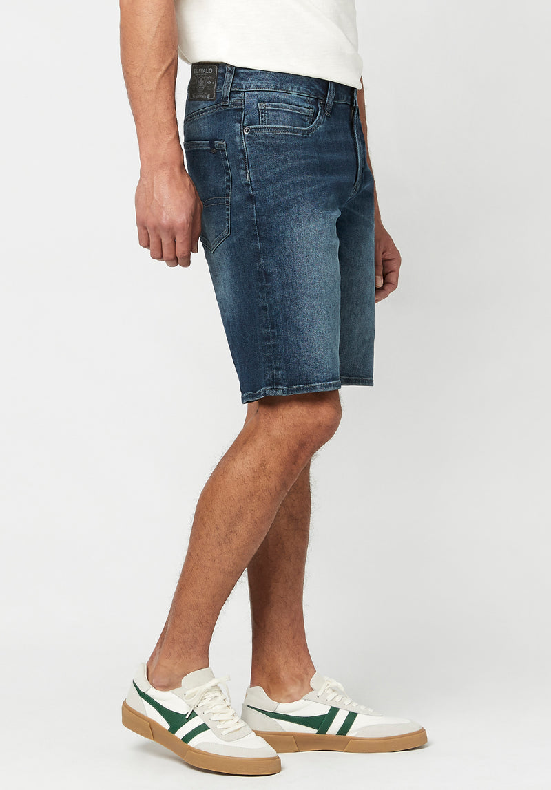 Worn Indigo Relaxed Straight Dean Shorts – Buffalo Jeans - US