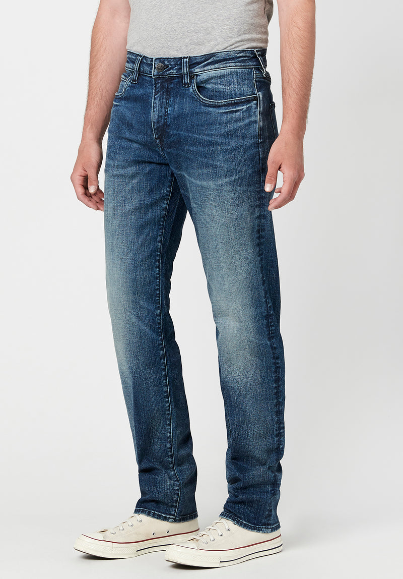 Buffalo David Bitton RELAXED TAPERED BEN Veined Jeans - BM22807 Color INDIGO