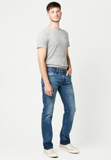 Buffalo David Bitton STRAIGHT SIX Recycled Cotton Jeans - BM22815 Color INDIGO