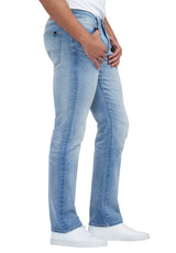 Relaxed Straight Driven Crinkled and Light Wash Jeans - BM22825