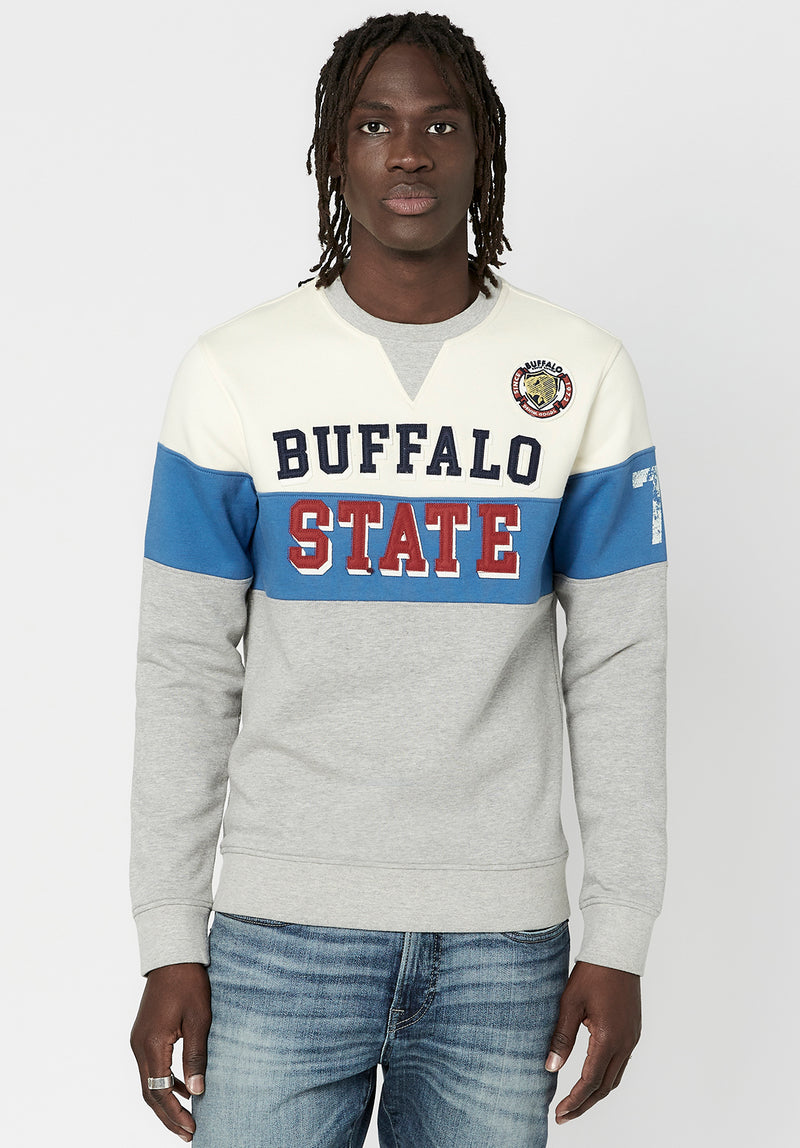 Buffalo David Bitton Colorblocked Varsity Fablok Sweatshirt - BM23791  