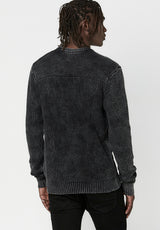 Buffalo David Bitton Textured Knit Washy Sweater - BM23793 Color BLACK