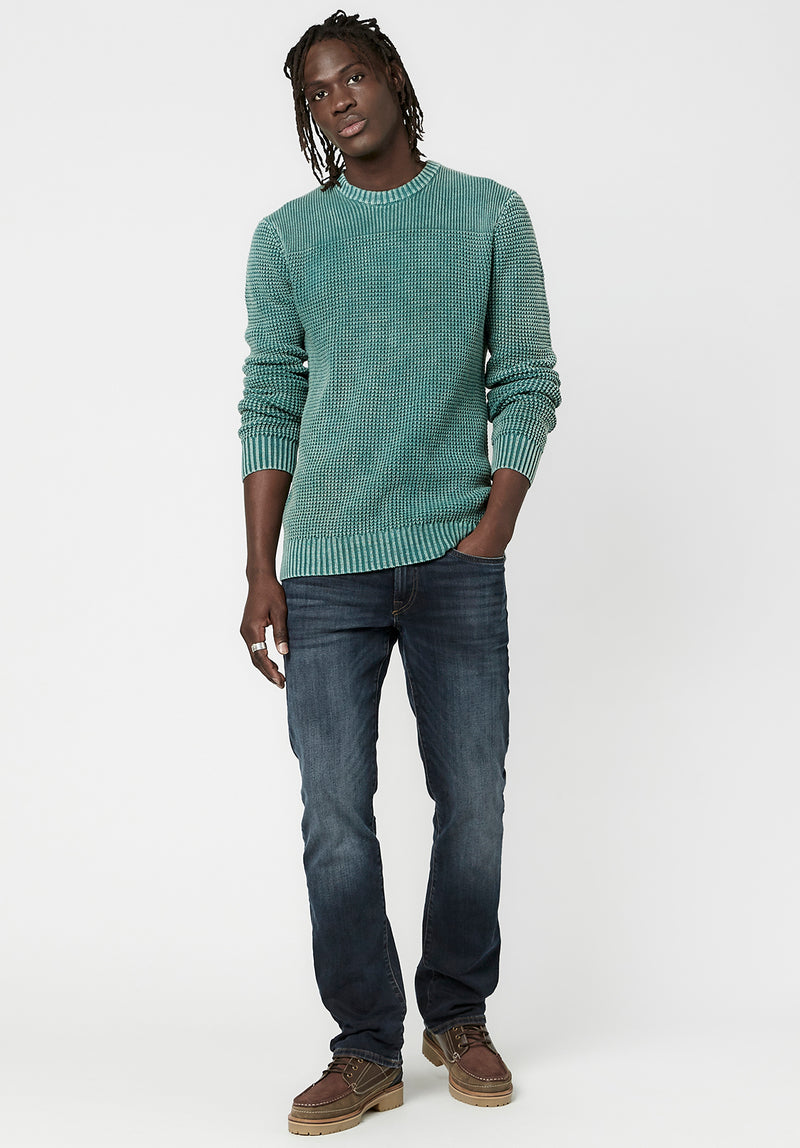 Buffalo David Bitton Textured Knit Washy Sweater - BM23793 Color TREKKING
