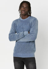 Buffalo David Bitton Textured Knit Washy Sweater - BM23793 Color TRUE BLUE