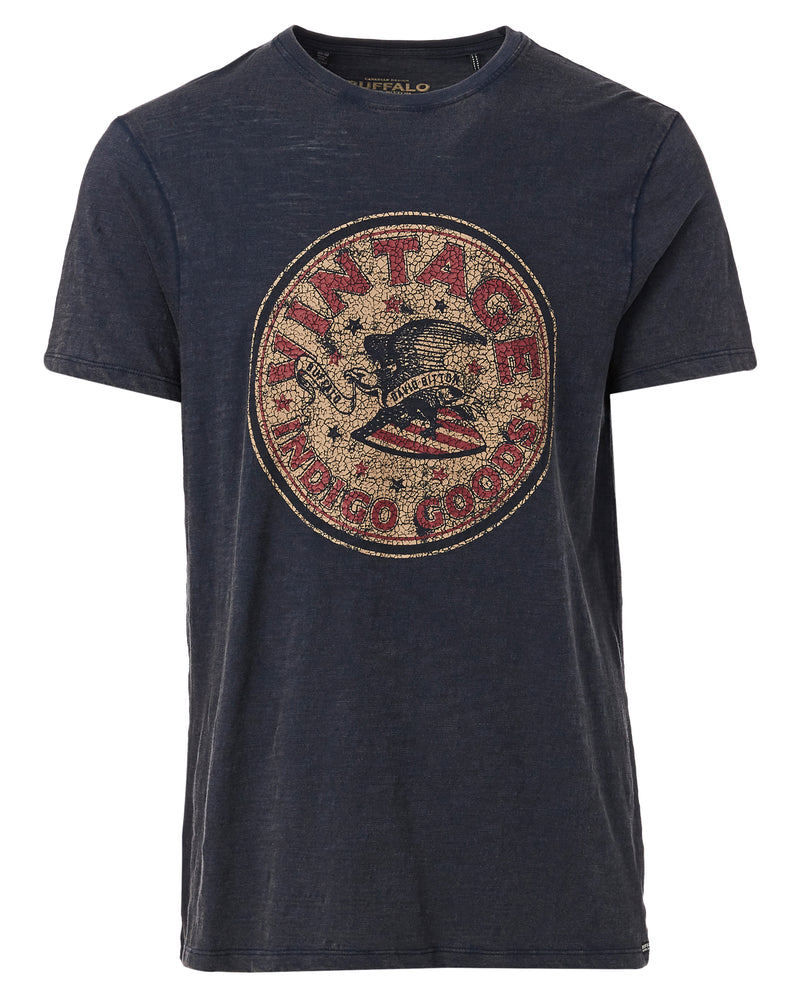 Buffalo David Bitton Vintage Print Tigass T-Shirt - BM23811  