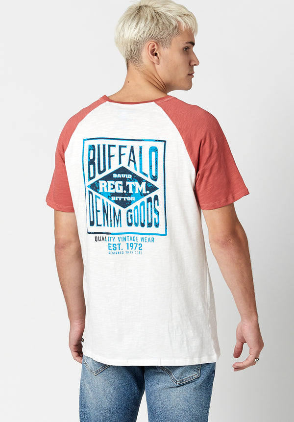 Buffalo David Bitton Buffalo Denim Goods Tinam T-Shirt - BM23813 Color MILK