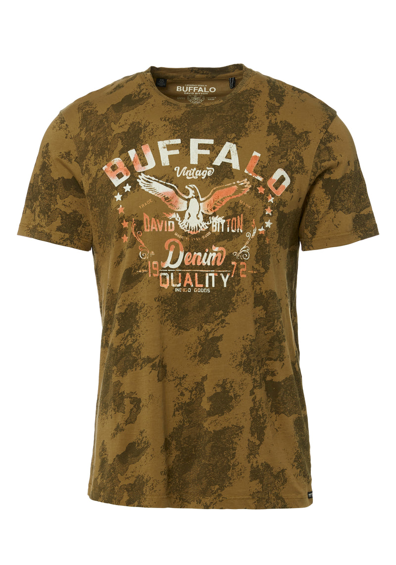 Buffalo David Bitton Tibrun Printed Wash T-Shirt - BM23858  