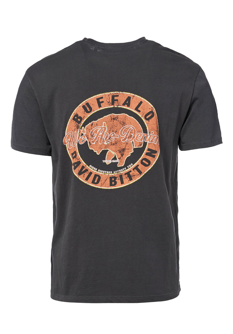 Buffalo David Bitton Tiseven Cracked Logo T-Shirt - BM23863  