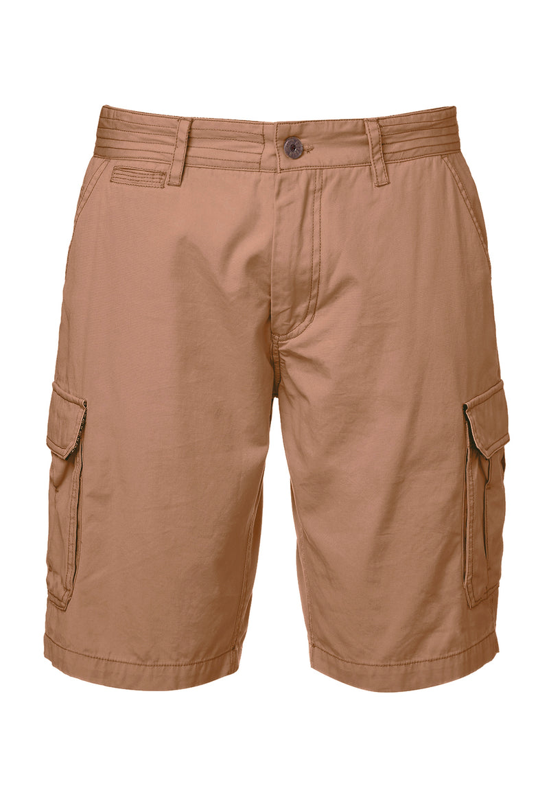 Hormoz Cotton Tan Cargo Shorts - BM23901