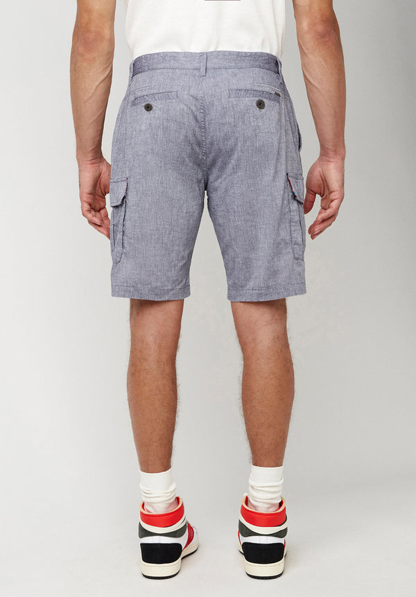 Hamster Men's Soft Cotton Shorts in Mirage Blue - BM23946