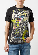 Buffalo David Bitton Tomunk Spray Paint Graphic T-Shirt - BM23948 Color BLACK
